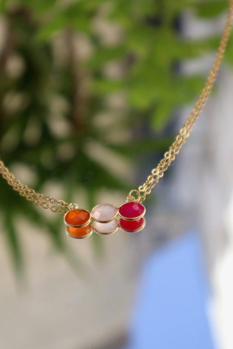 Collier Essential : Cocktail de Vertus Semi - Précieuses - Mathilde ma muse : bijoux de créateur