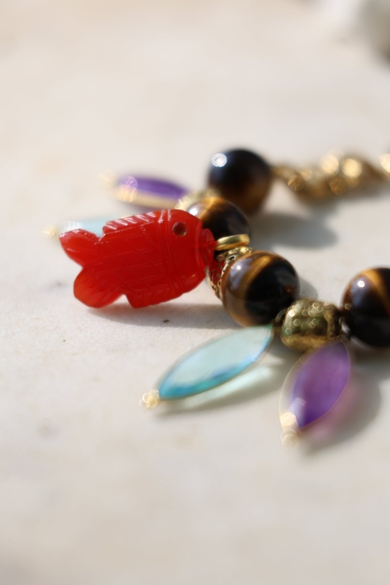 Le Nomade — Bracelet en pierres fines sculptées - Mathilde ma muse : bijoux de créateur