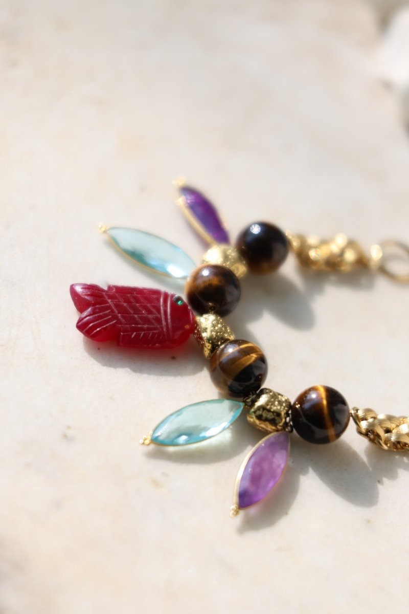 Le Nomade — Bracelet en pierres fines sculptées - Mathilde ma muse : bijoux de créateur