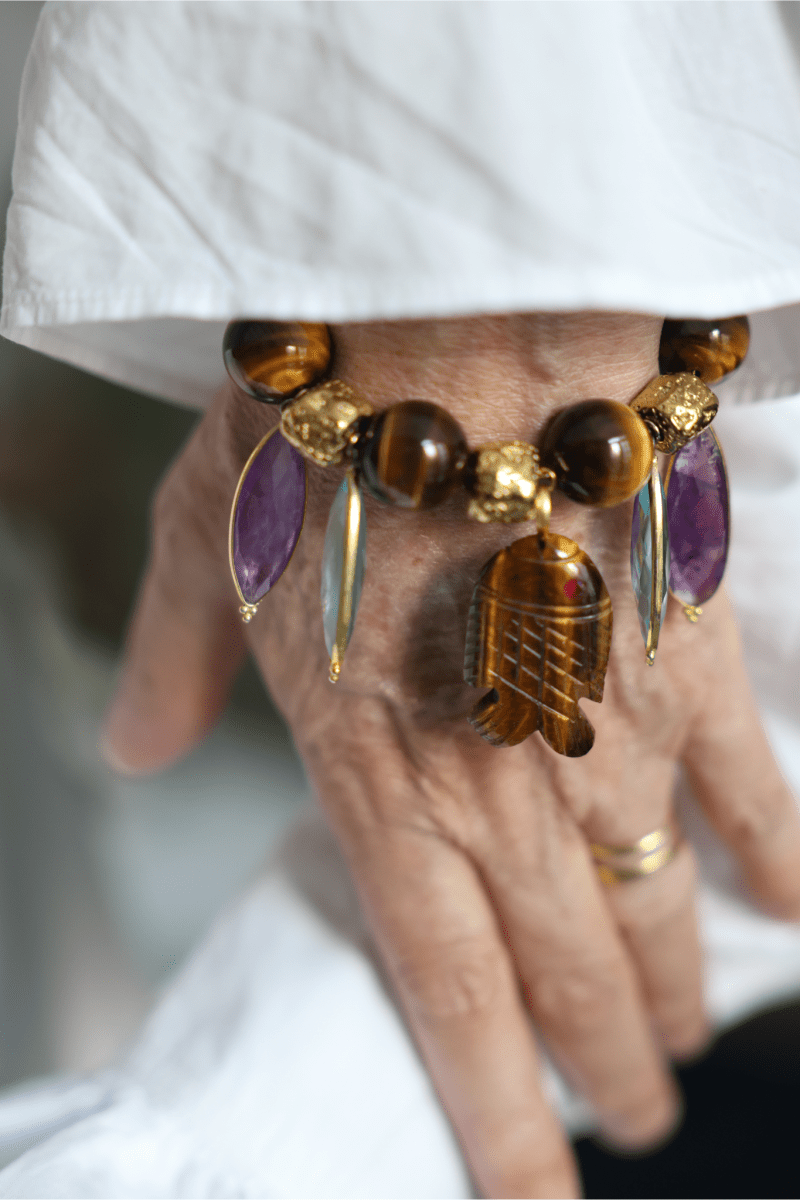 Le Nomade — Bracelet en pierres fines sculptées - Mathilde ma muse : bijoux de créateur