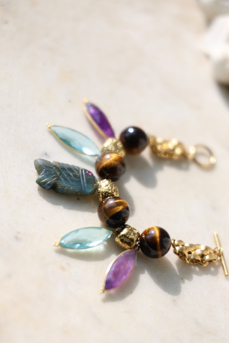 Le Nomade — Bracelet en pierres fines sculptées - Mathilde ma muse : bijoux de créateur