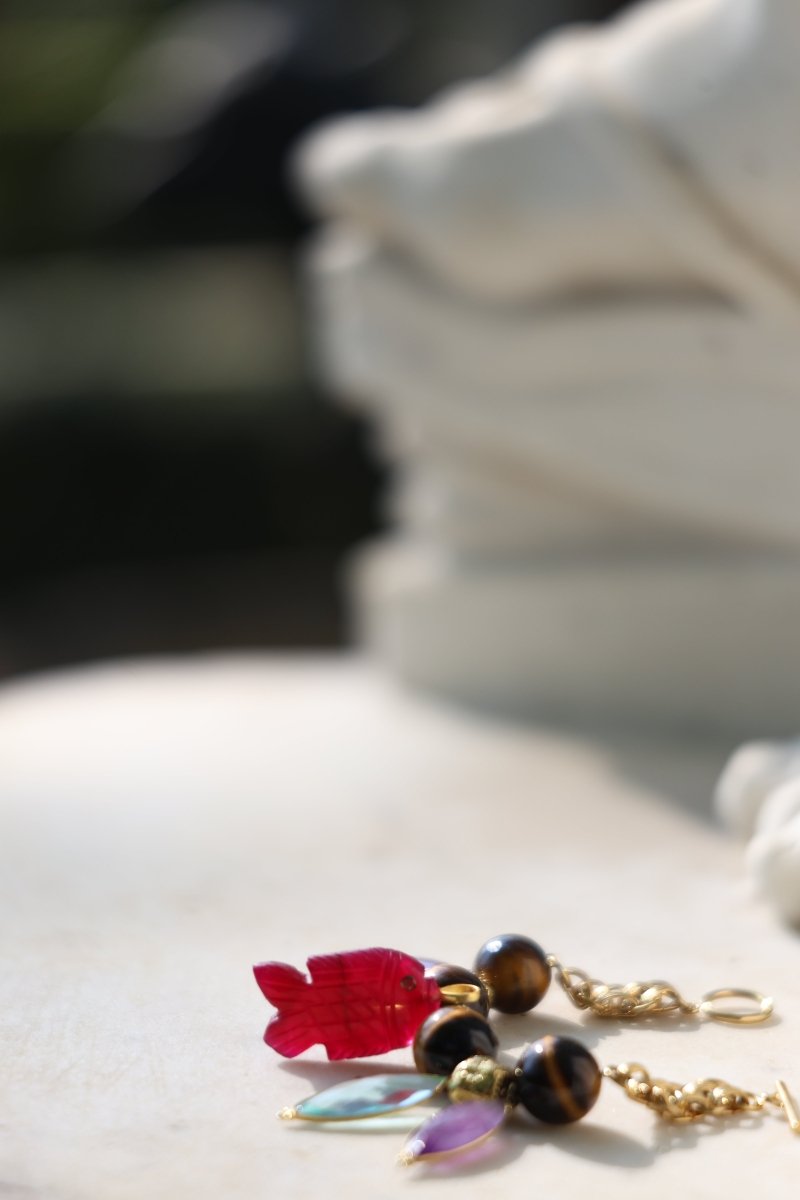 Le Nomade — Bracelet en pierres fines sculptées - Mathilde ma muse : bijoux de créateur