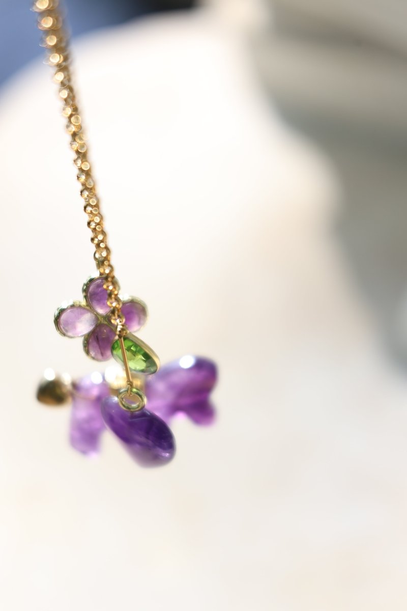 Le Souverain — Sautoir mobile en pierres fines sculptées - Mathilde ma muse : bijoux de créateur