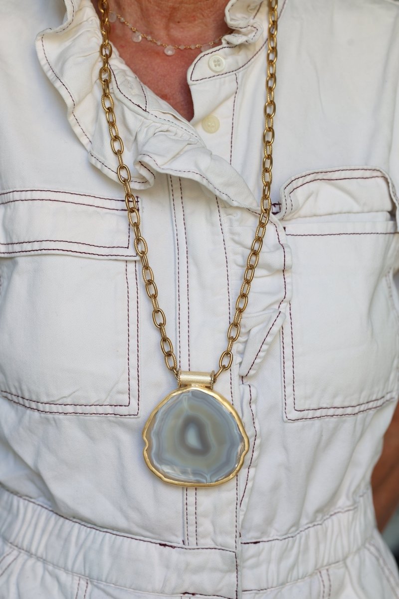 .Les Empreintes (Agate) - Mathilde ma muse : bijoux de créateur
