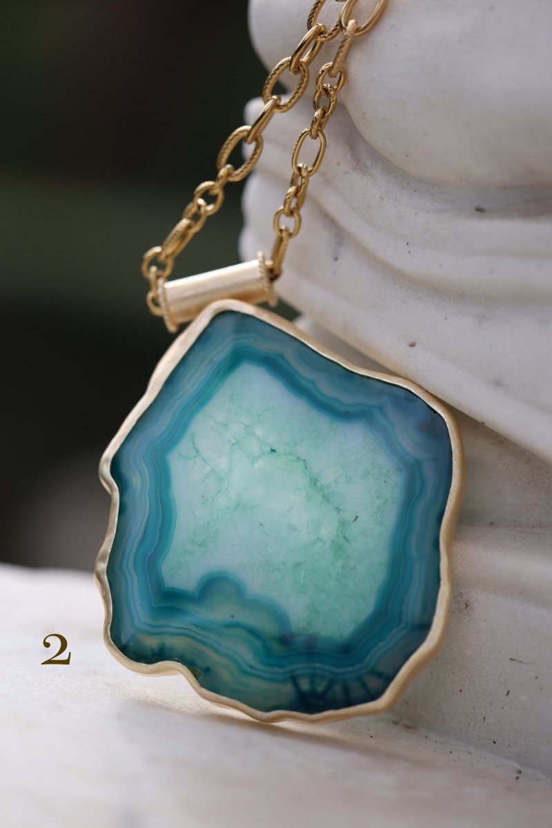 .Les Empreintes (Agate) - Mathilde ma muse : bijoux de créateur