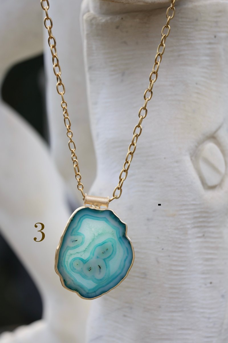 .Les Empreintes (Agate) - Mathilde ma muse : bijoux de créateur