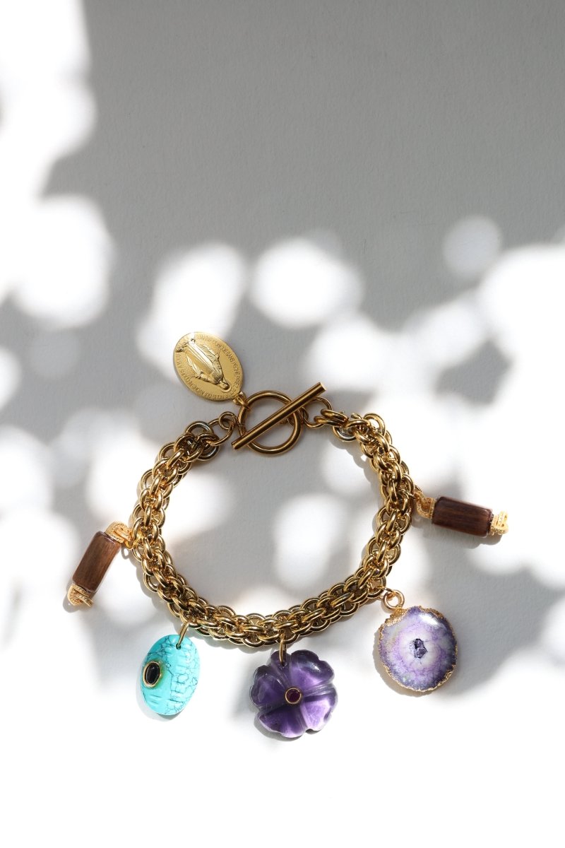 L'Escale — bracelet bois et pierres fines - Mathilde ma muse : bijoux de créateur