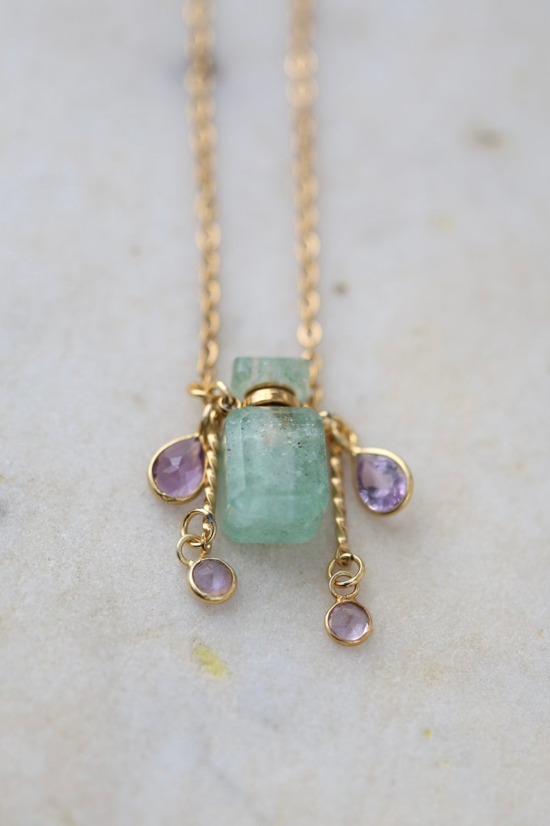 Merci – Le Petit Flacon Bijou en Pierres Fines - Mathilde ma muse : bijoux de créateur