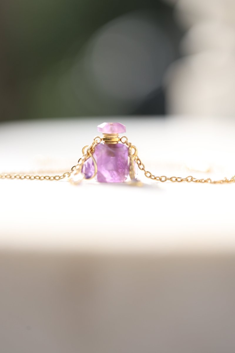 Merci – Le Petit Flacon Bijou en Pierres Fines - Mathilde ma muse : bijoux de créateur