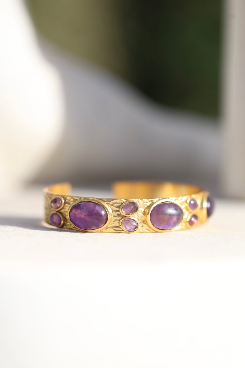 Milo – Jonc martelé et pierres fines - Mathilde ma muse : bijoux de créateur