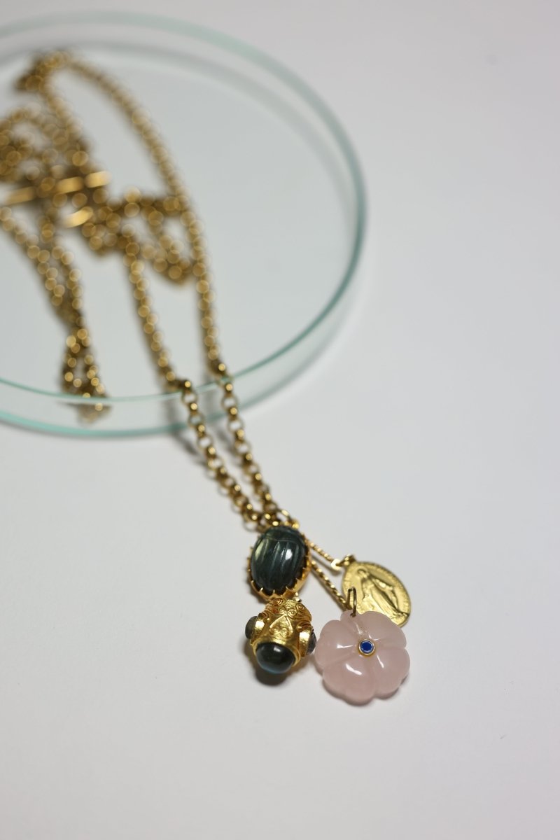 Sautoir Florentin – l’éclat des talismans - Mathilde ma muse : bijoux de créateur