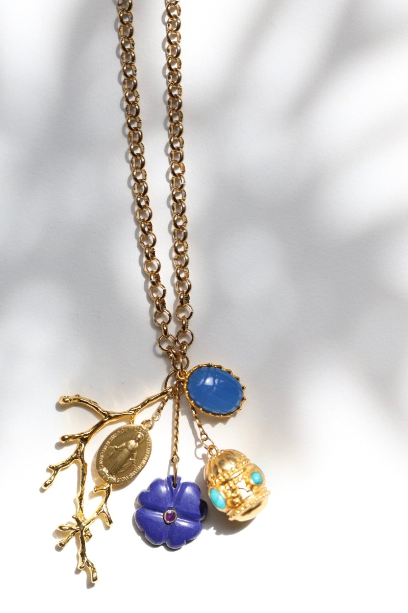 Sautoir Florentin – l’éclat des talismans - Mathilde ma muse : bijoux de créateur