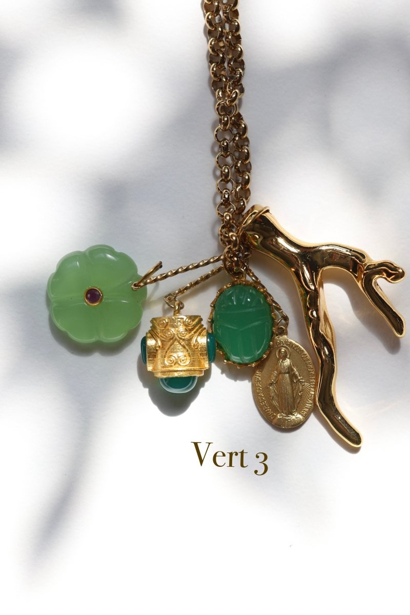 Sautoir Florentin – l’éclat des talismans - Mathilde ma muse : bijoux de créateur