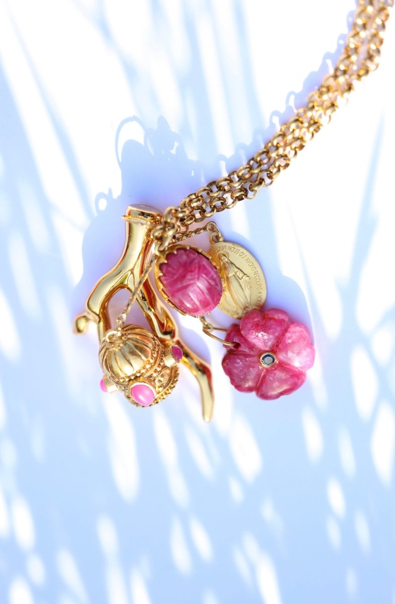 Sautoir Florentin – l’éclat des talismans - Mathilde ma muse : bijoux de créateur