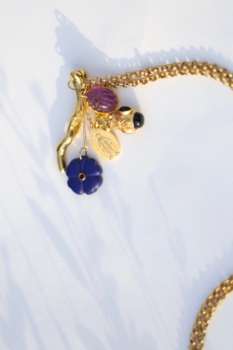 Sautoir Florentin – l’éclat des talismans - Mathilde ma muse : bijoux de créateur