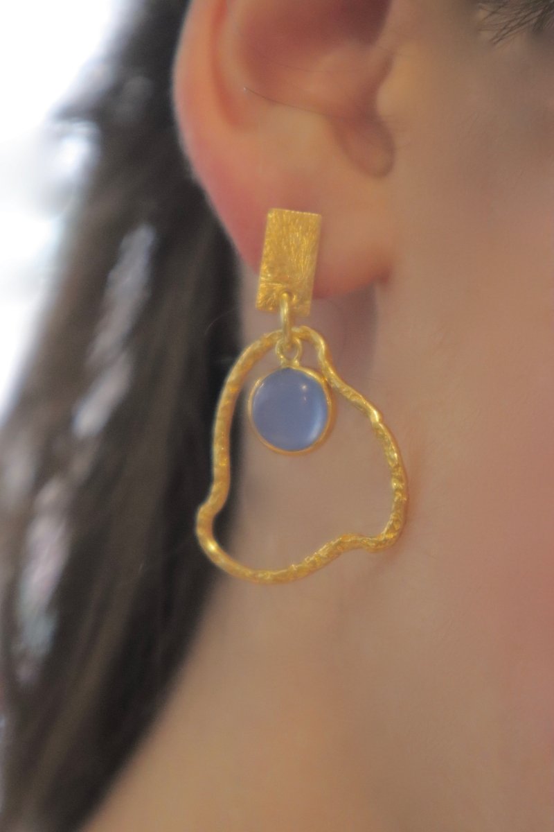 Boucles d'oreilles petit nuage - Mathilde ma muse : bijoux de créateur