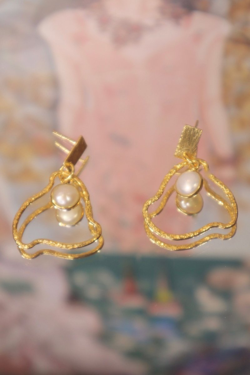 Boucles d'oreilles petit nuage - Mathilde ma muse : bijoux de créateur