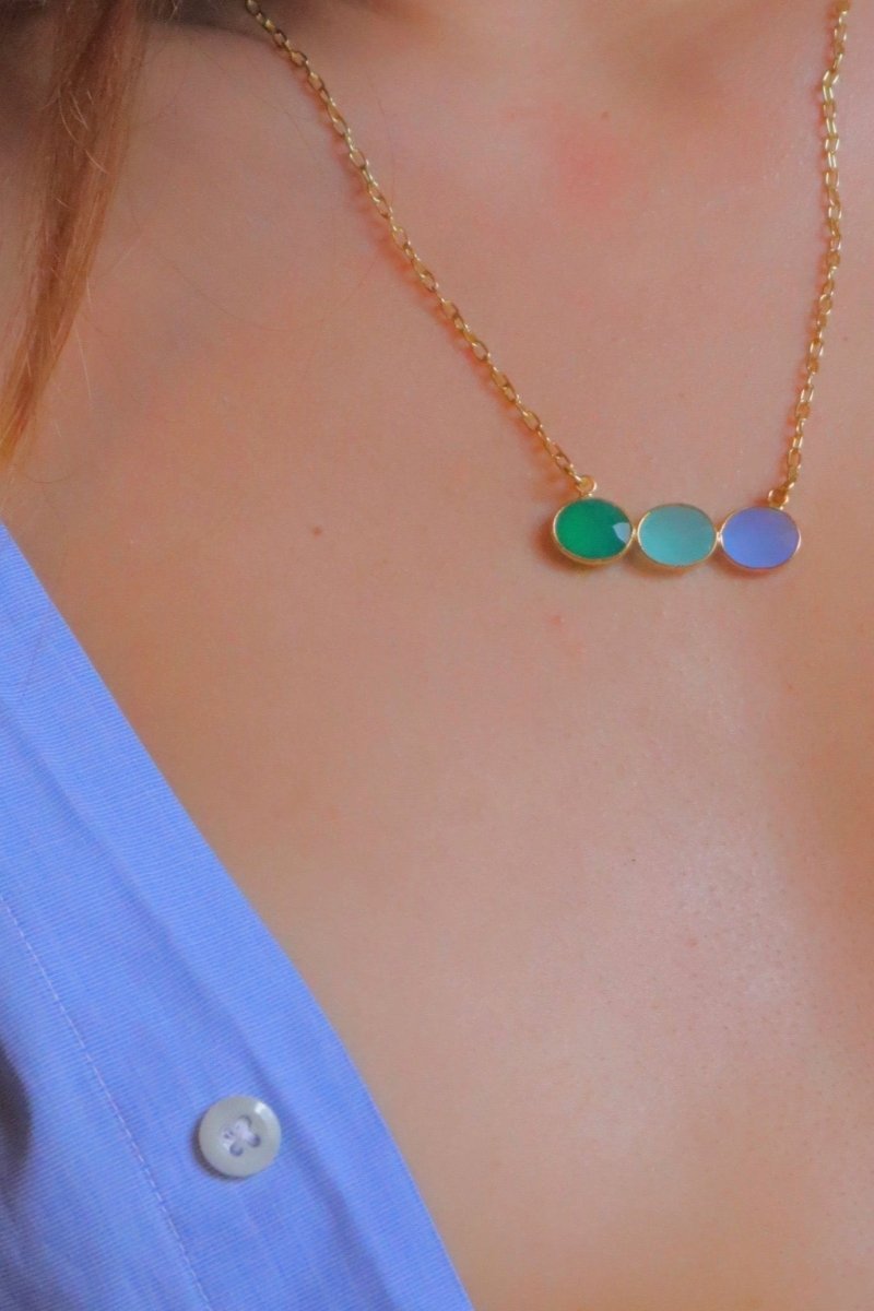 Collier Essential : Cocktail de Vertus Semi - Précieuses - Mathilde ma muse : bijoux de créateur