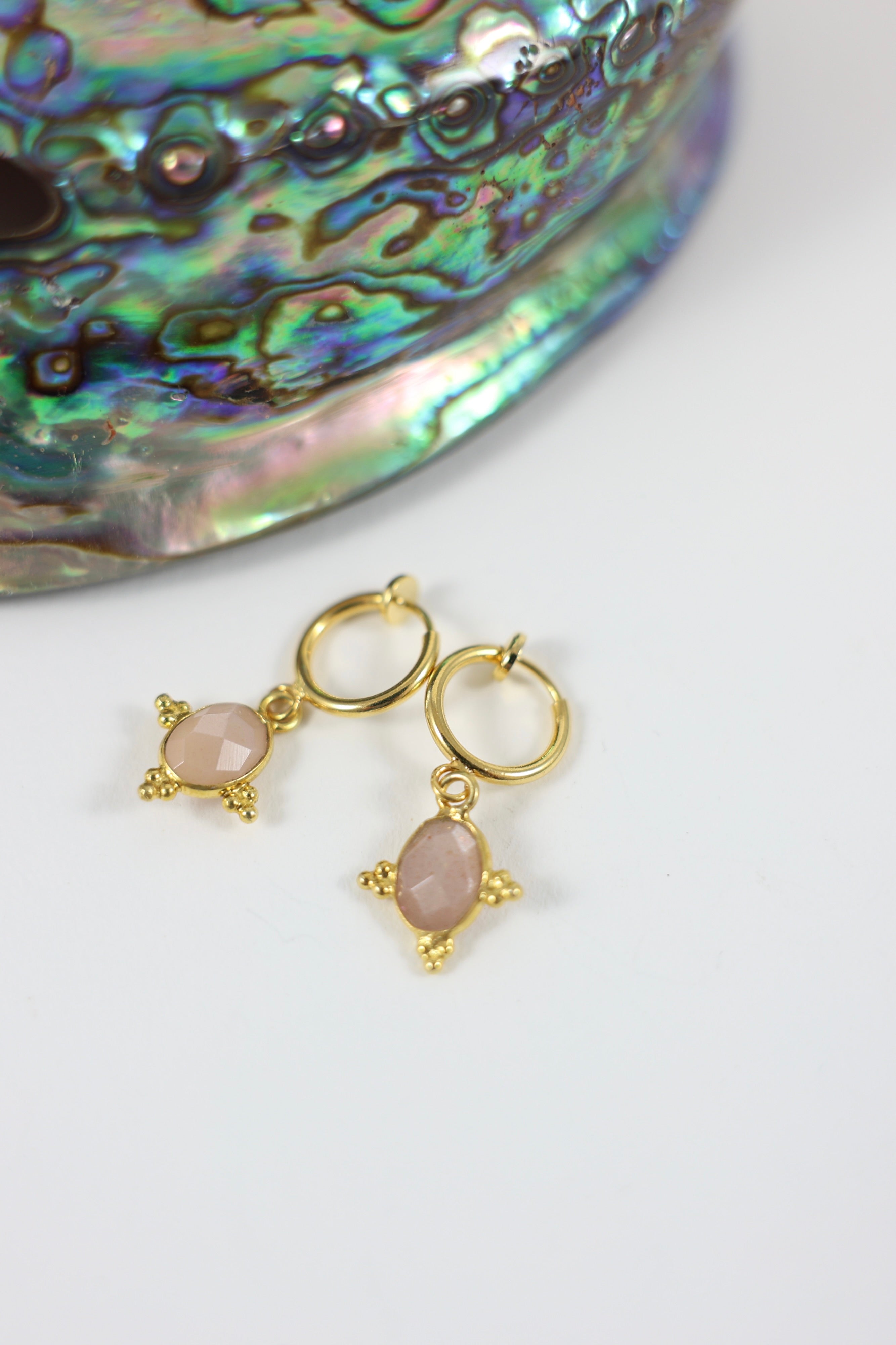 Pink Moonstone "Lunar Glow" Earrings