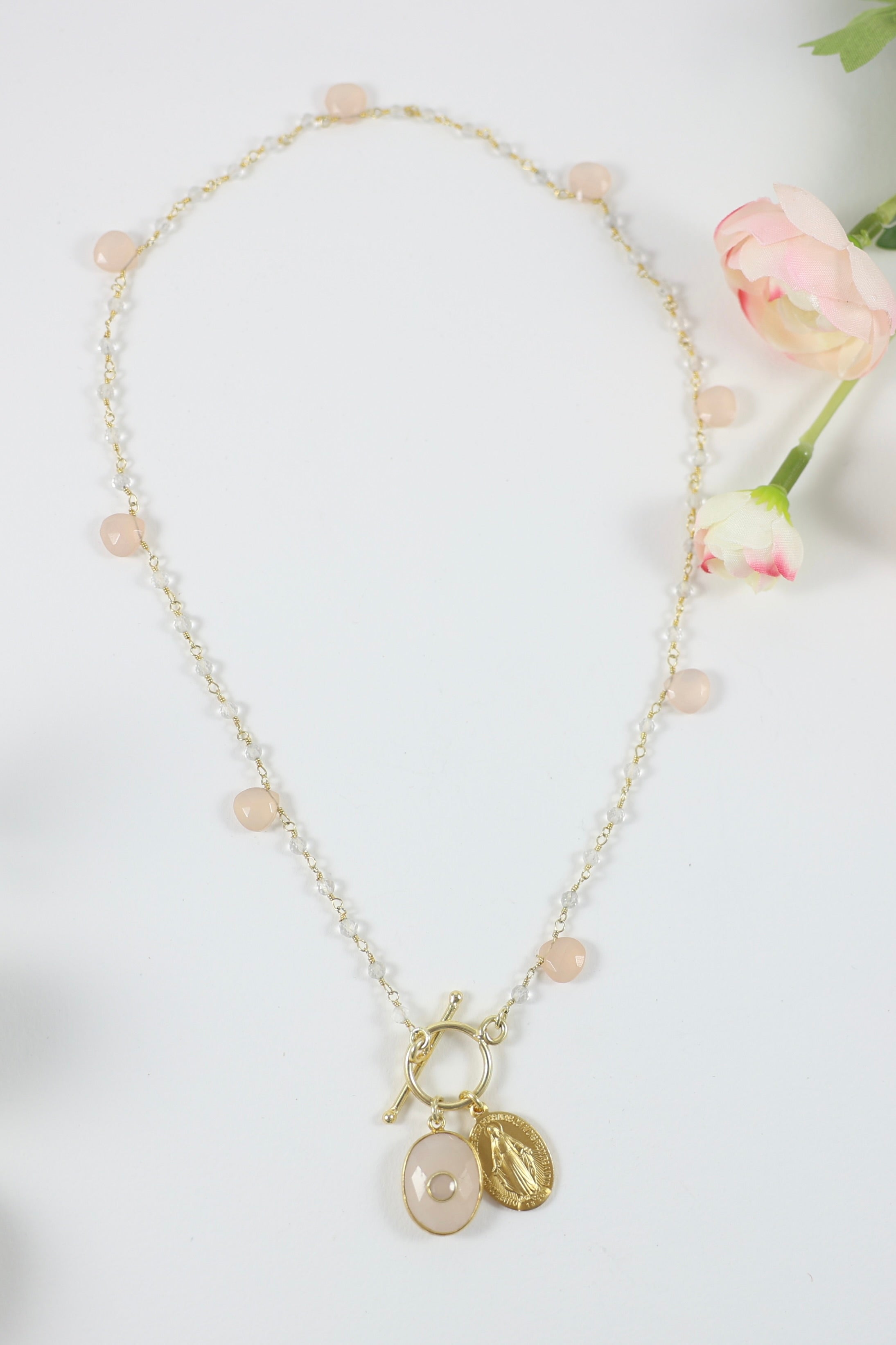 Rose Garden Necklace - "Winter Garden"