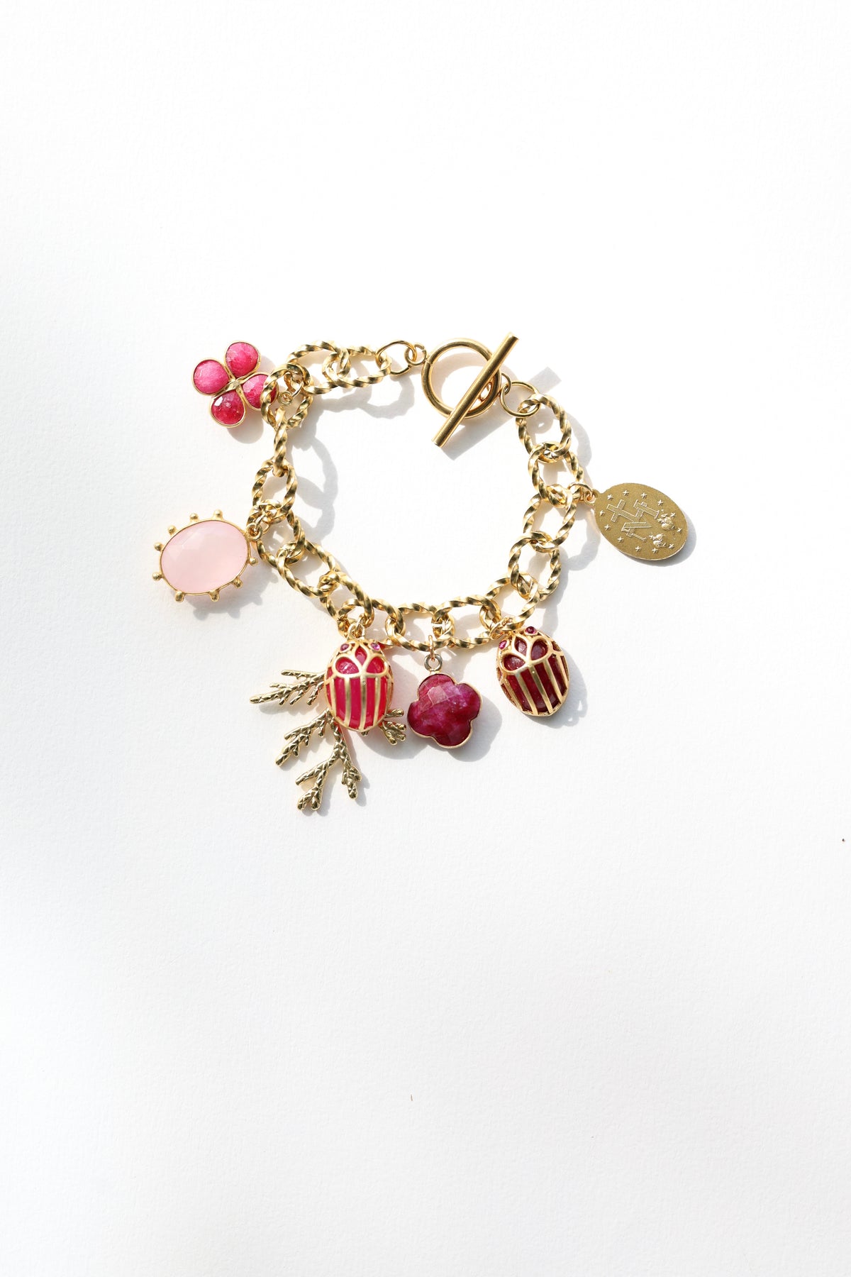 LE NATURALISTE — bracelet scarabées & pierres