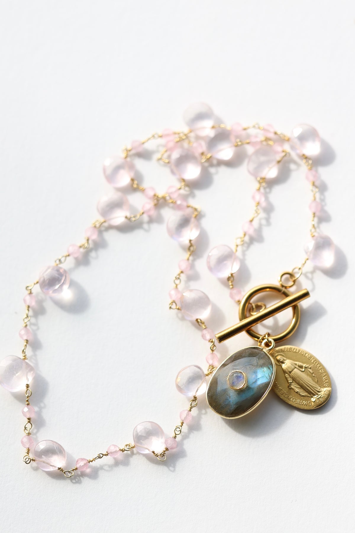 Rose Garden Necklace - "Winter Garden"