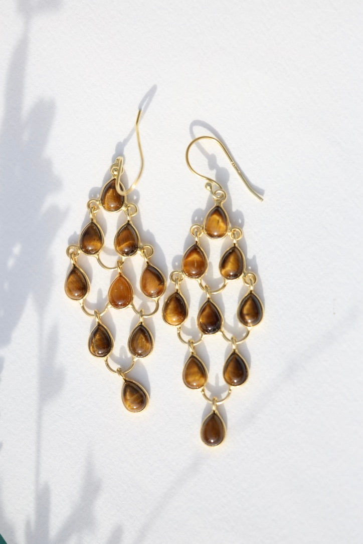 Les Cascades – Boucles d’oreilles pierres fines