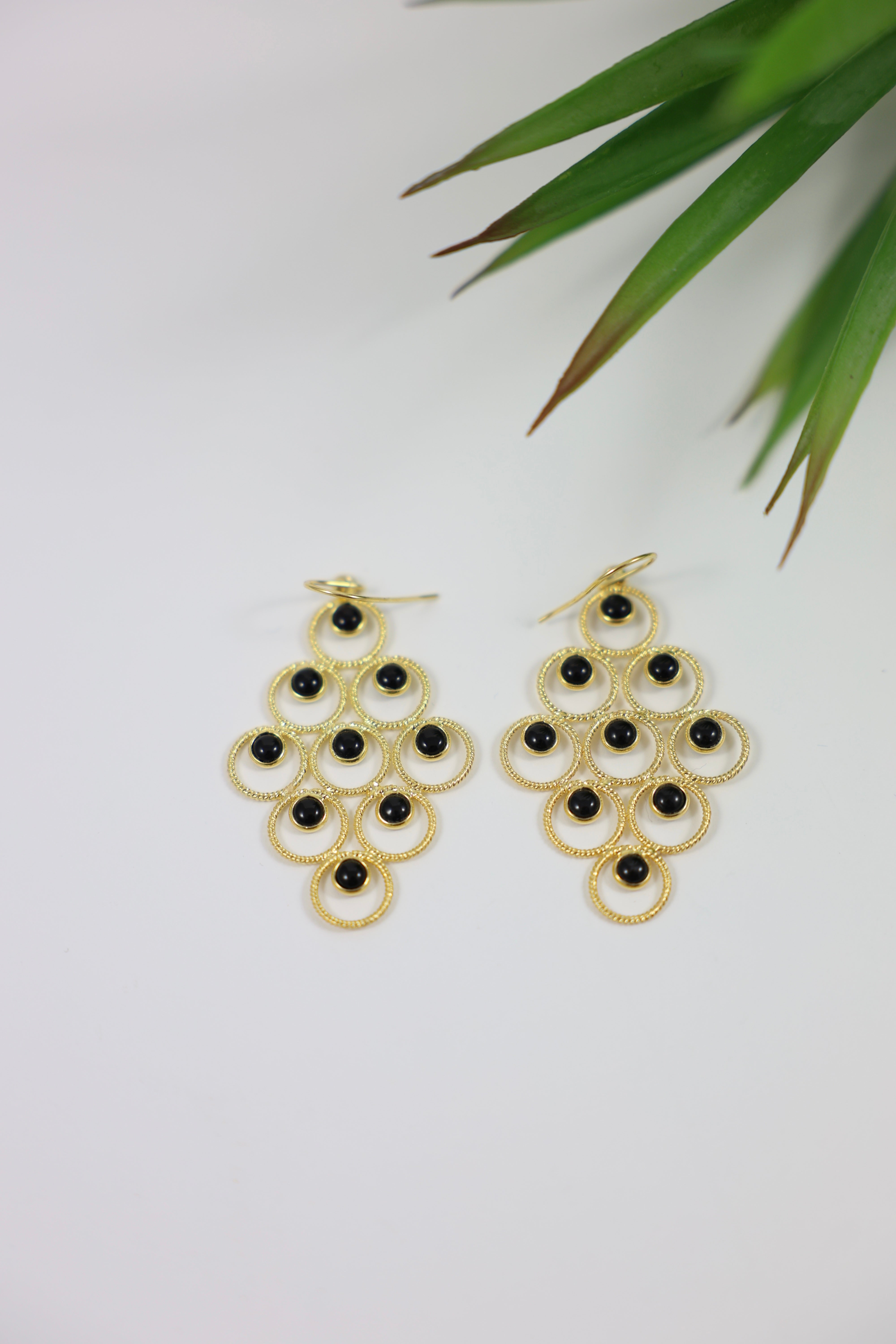 Boucles d'Oreilles Mauresques en Vermeil