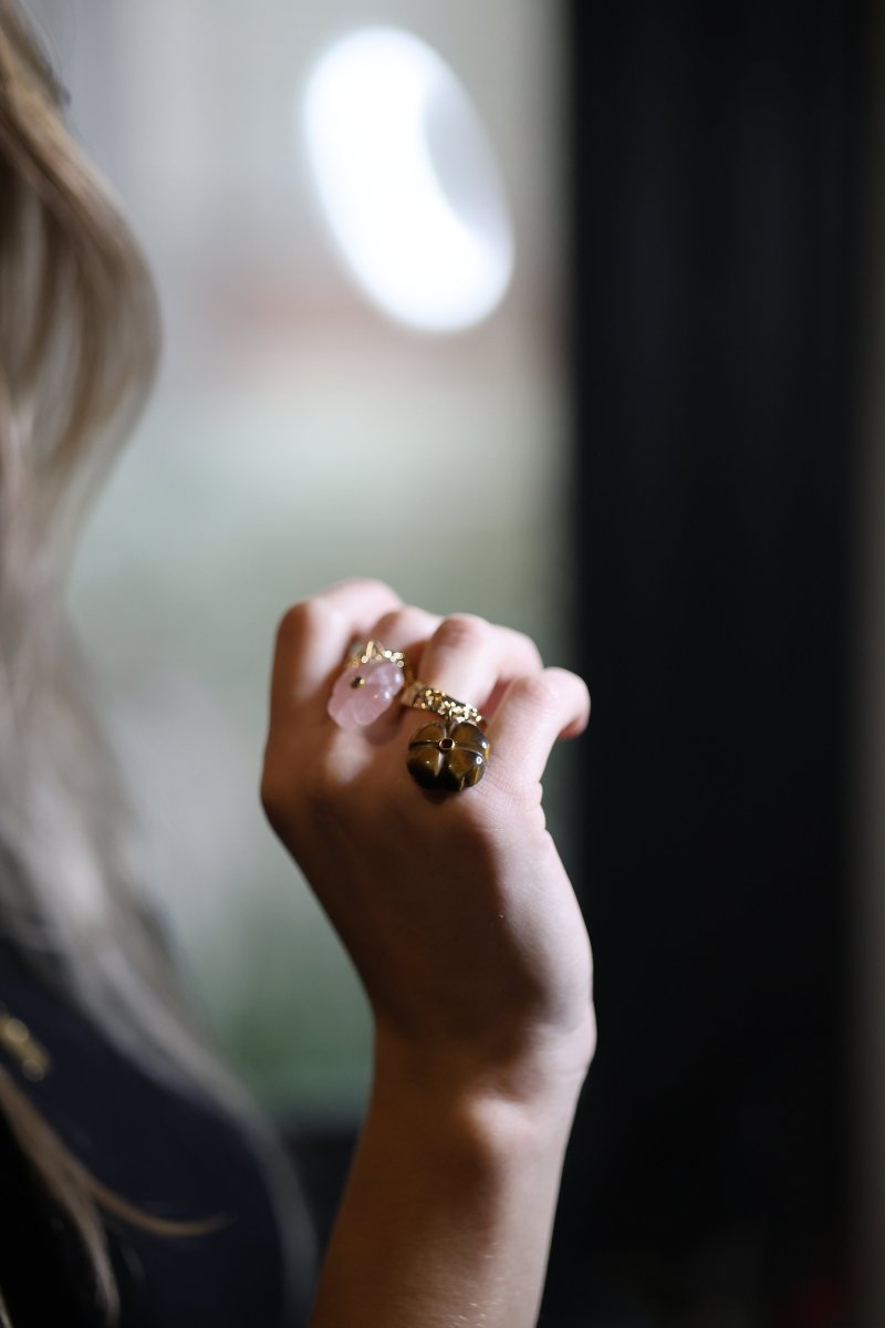 Bague La Tant Attendue — Fleur talisman & éclat intemporel - Mathilde ma muse : bijoux de créateur