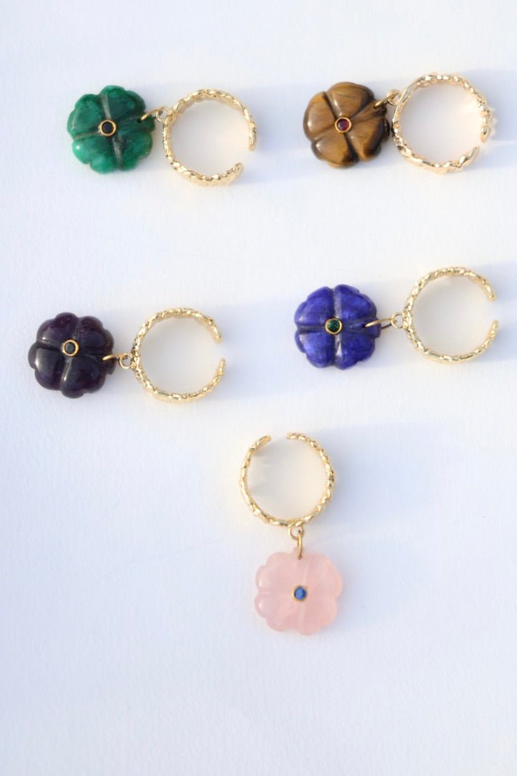 Bague La Tant Attendue — Fleur talisman & éclat intemporel - Mathilde ma muse : bijoux de créateur