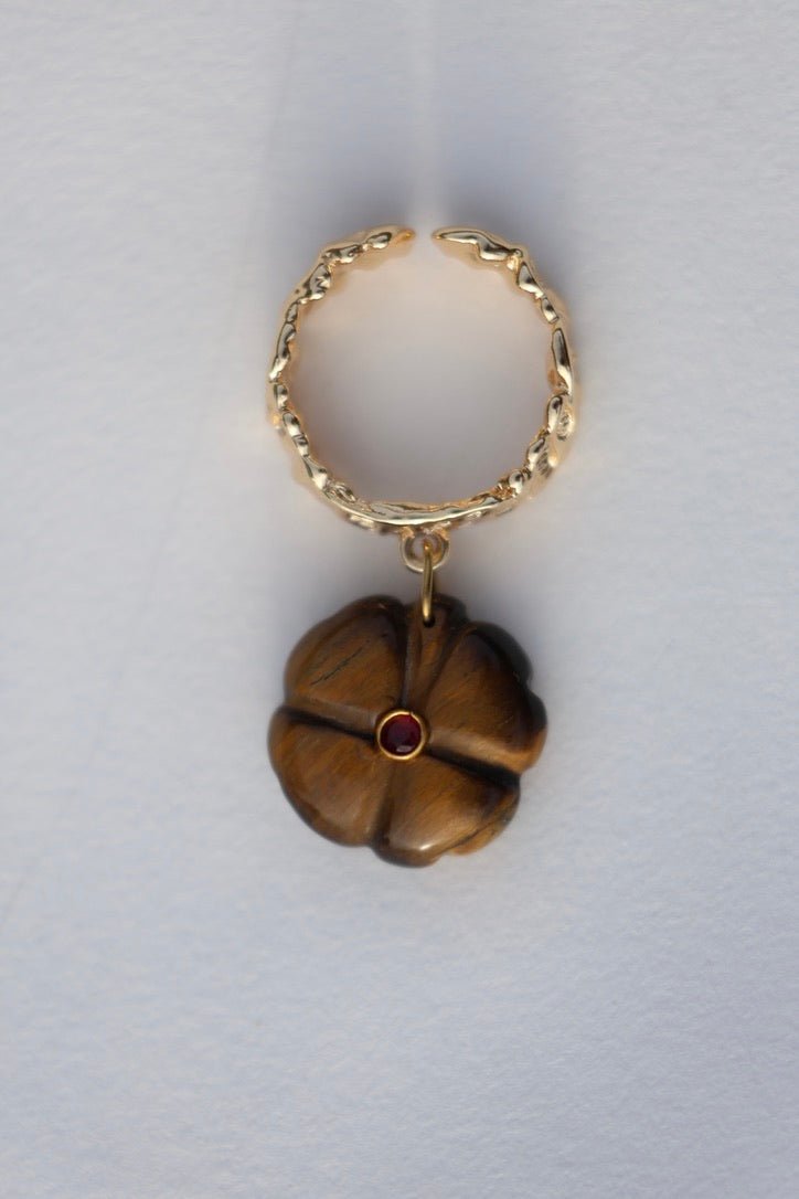 Bague La Tant Attendue — Fleur talisman & éclat intemporel - Mathilde ma muse : bijoux de créateur