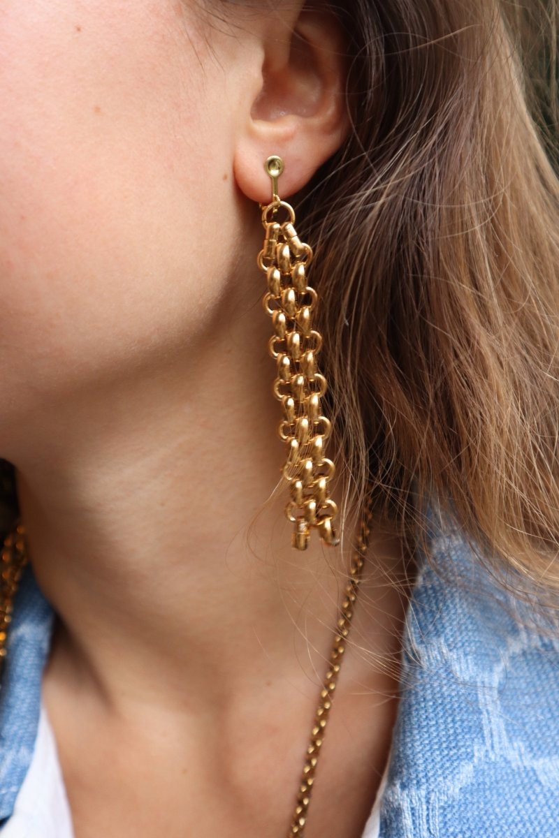 Boucles d'oreilles Felineance - Mathilde ma muse : bijoux de créateur