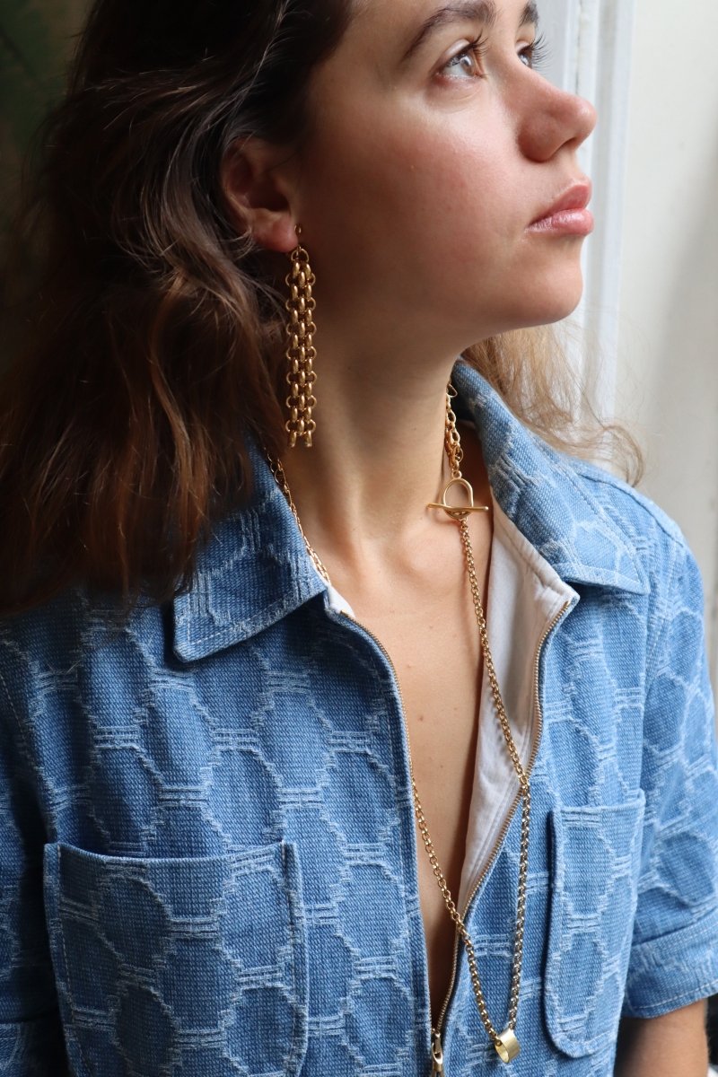 Boucles d'oreilles Felineance - Mathilde ma muse : bijoux de créateur