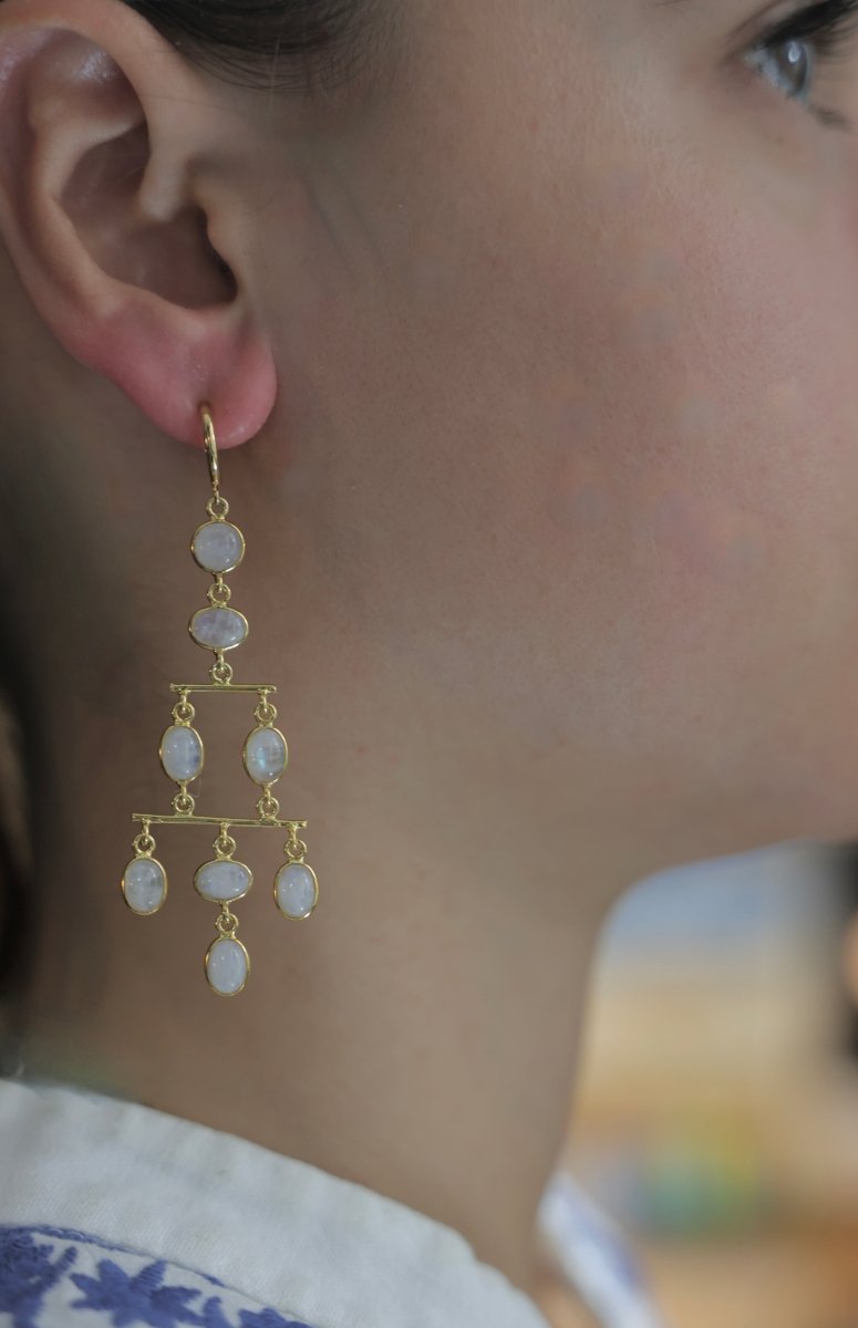 Boucles d'Oreilles Harmonie Céleste en Vermeil - Mathilde ma muse : bijoux de créateur