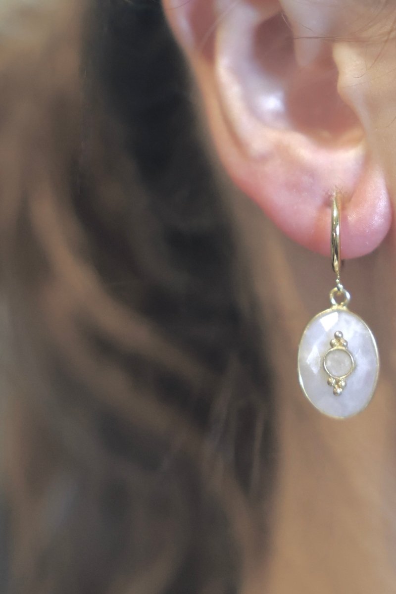 Boucles d'Oreilles Jardin d'Hiver - Mathilde ma muse : bijoux de créateur
