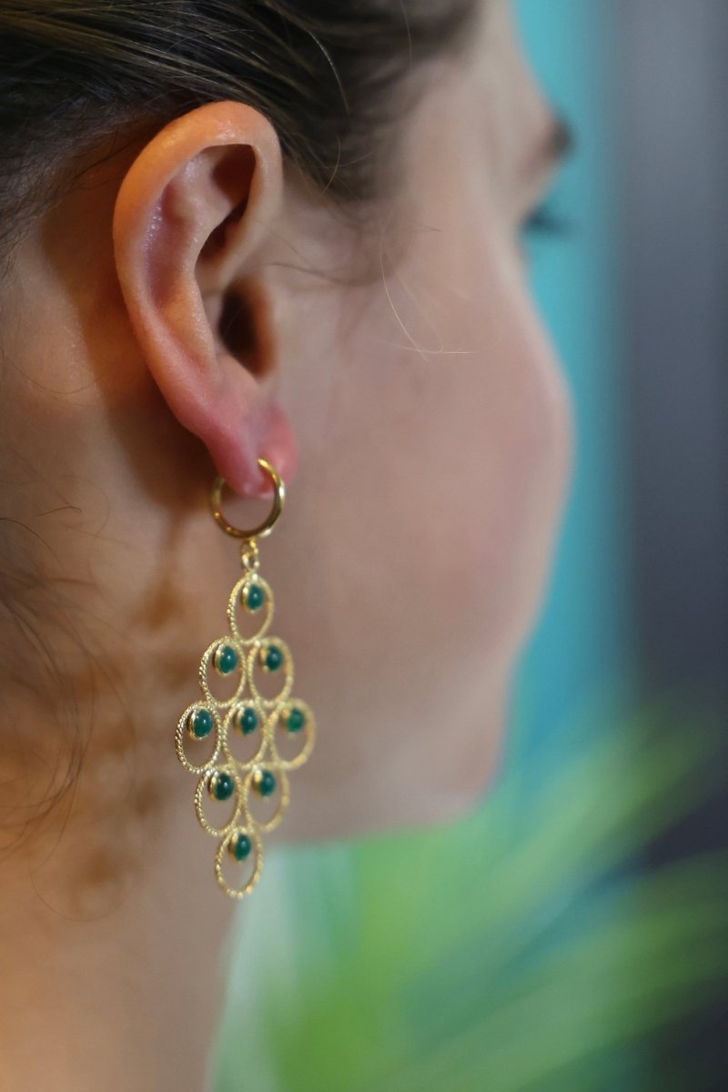 Boucles d'Oreilles Mauresques en Vermeil - Mathilde ma muse : bijoux de créateur