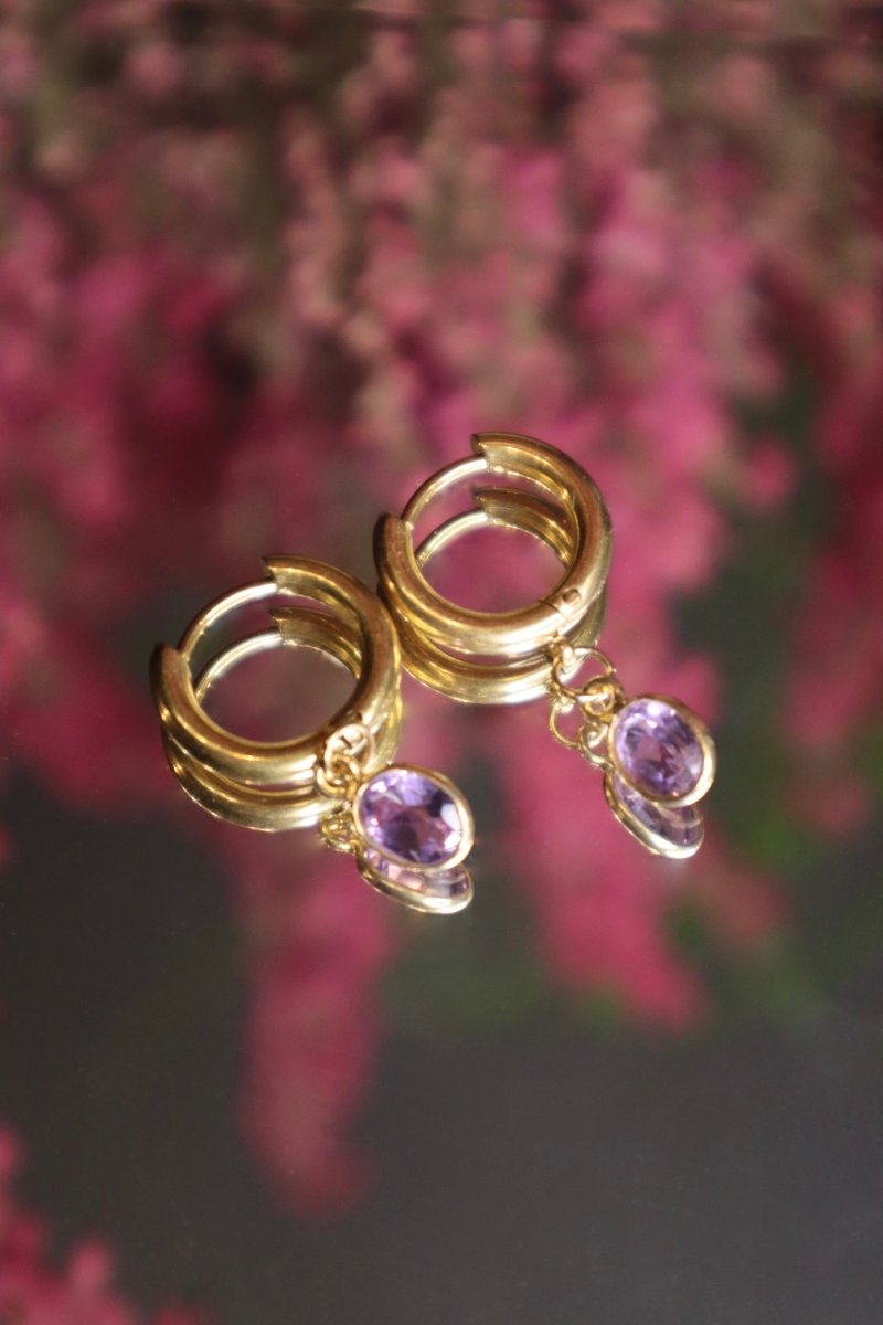 Boucles d'oreilles - Pierres Fines Authentiques - Mathilde ma muse : bijoux de créateur