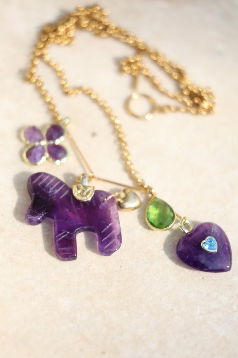 Le Souverain — Sautoir mobile en pierres fines sculptées - Mathilde ma muse : bijoux de créateur