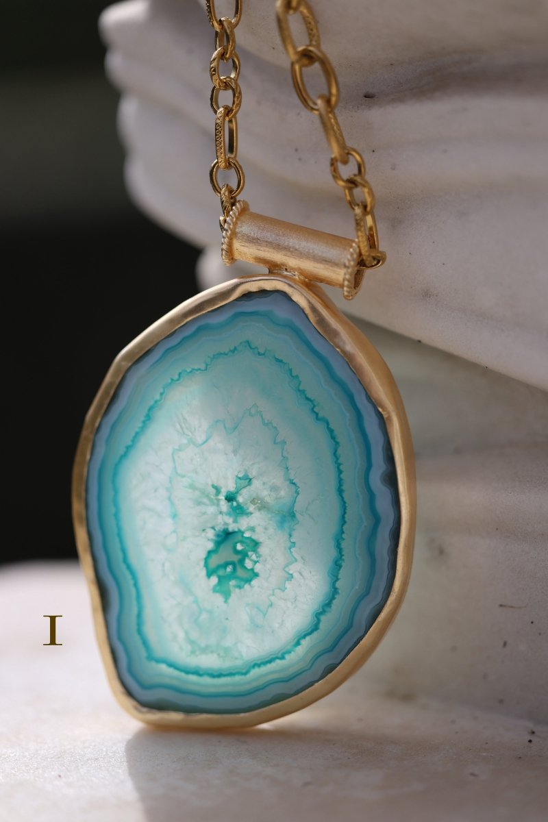 .Les Empreintes (Agate) - Mathilde ma muse : bijoux de créateur