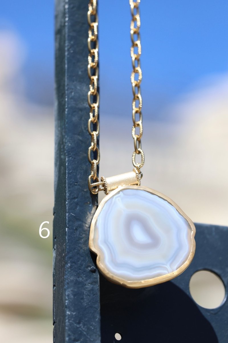 .Les Empreintes (Agate) - Mathilde ma muse : bijoux de créateur