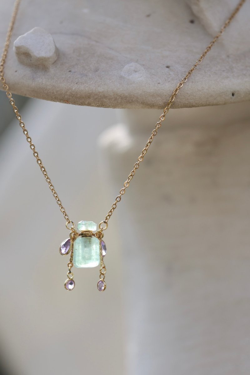 Merci – Le Petit Flacon Bijou en Pierres Fines - Mathilde ma muse : bijoux de créateur