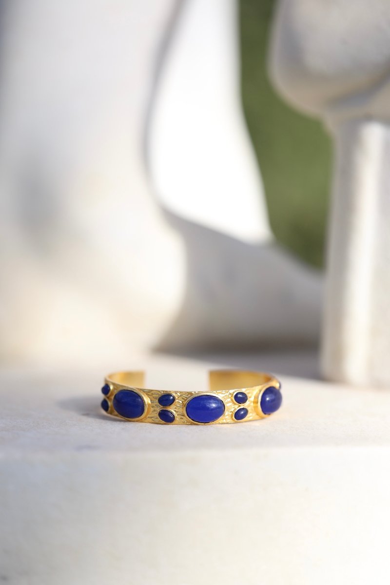 Milo – Jonc martelé et pierres fines - Mathilde ma muse : bijoux de créateur