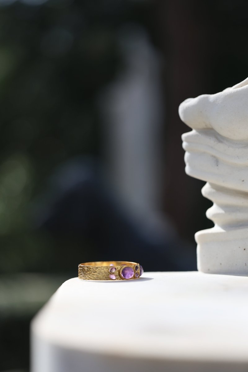 Milo – Jonc martelé et pierres fines - Mathilde ma muse : bijoux de créateur