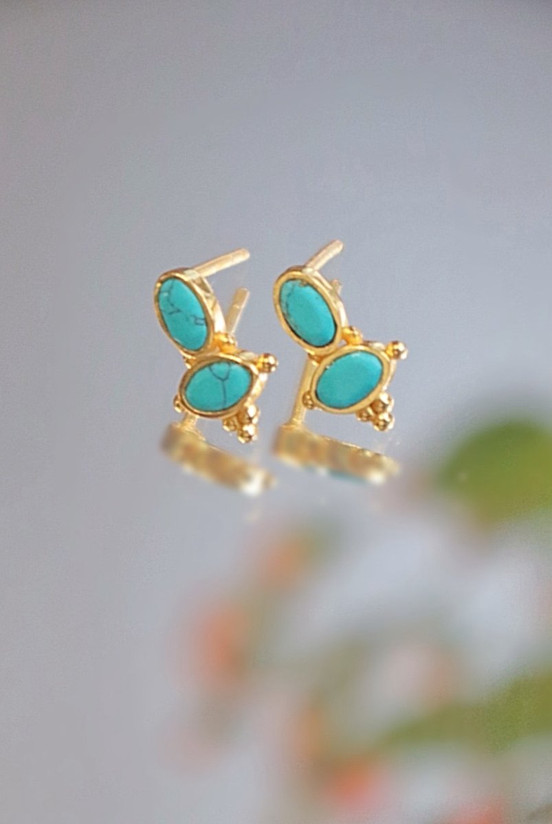 Puces d'Oreilles Élégance Intime en Vermeil - Mathilde ma muse : bijoux de créateur