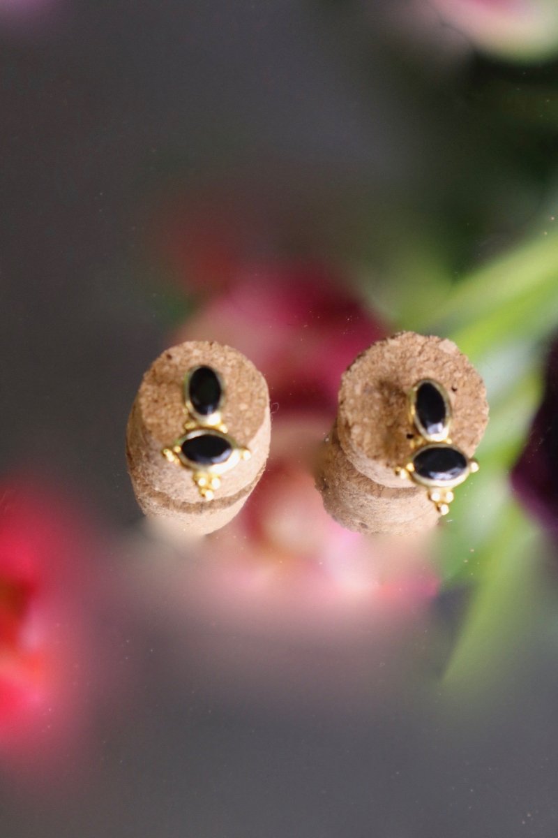 Puces d'Oreilles Élégance Intime en Vermeil - Mathilde ma muse : bijoux de créateur