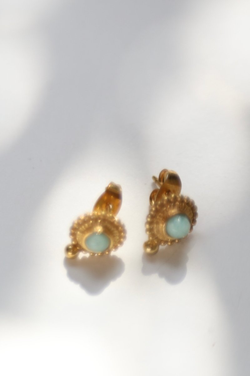 Puces d'Oreilles rondes en Vermeil - Mathilde ma muse : bijoux de créateur