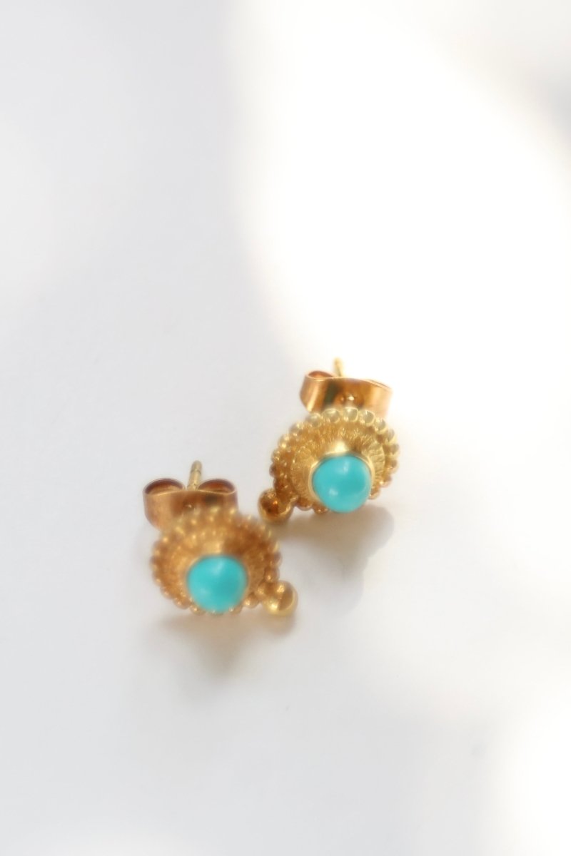 Puces d'Oreilles rondes en Vermeil - Mathilde ma muse : bijoux de créateur