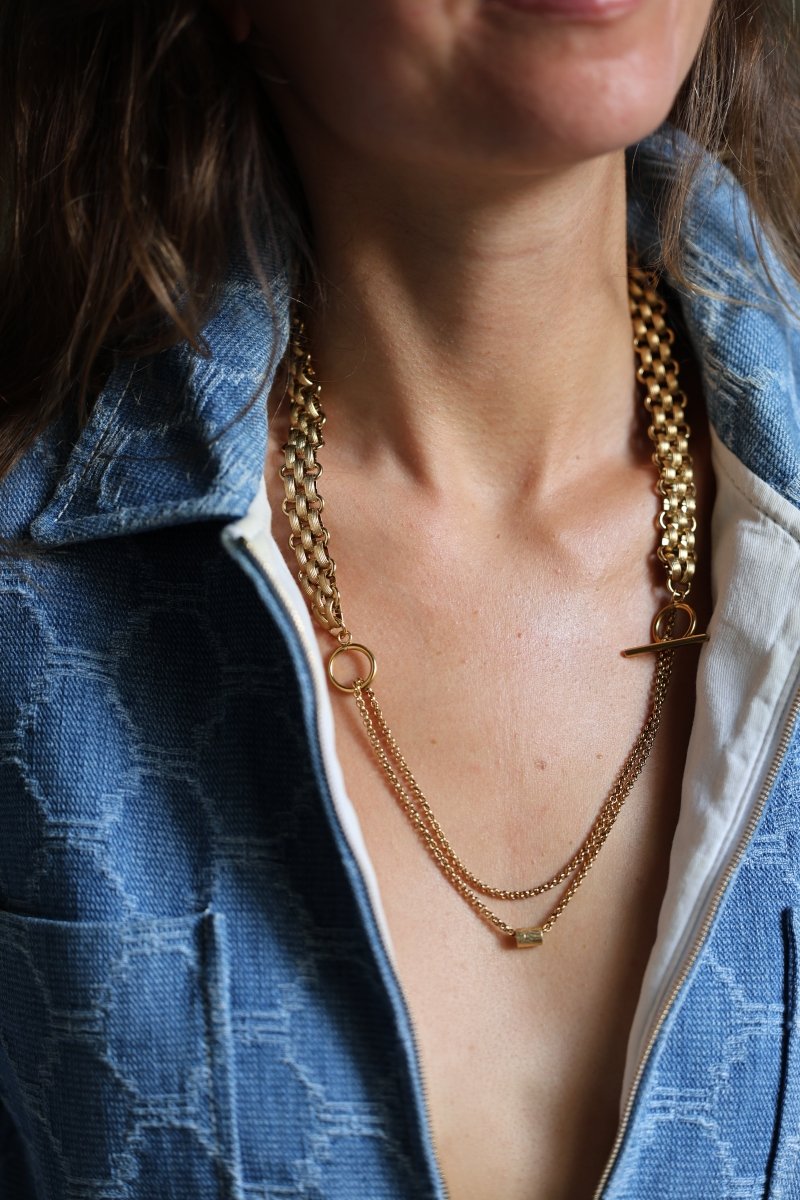 Sautoir Felineance - Luxe Sauvage - Mathilde ma muse : bijoux de créateur