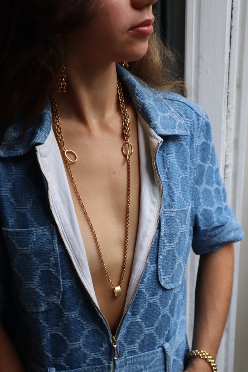 Sautoir Felineance - Luxe Sauvage - Mathilde ma muse : bijoux de créateur