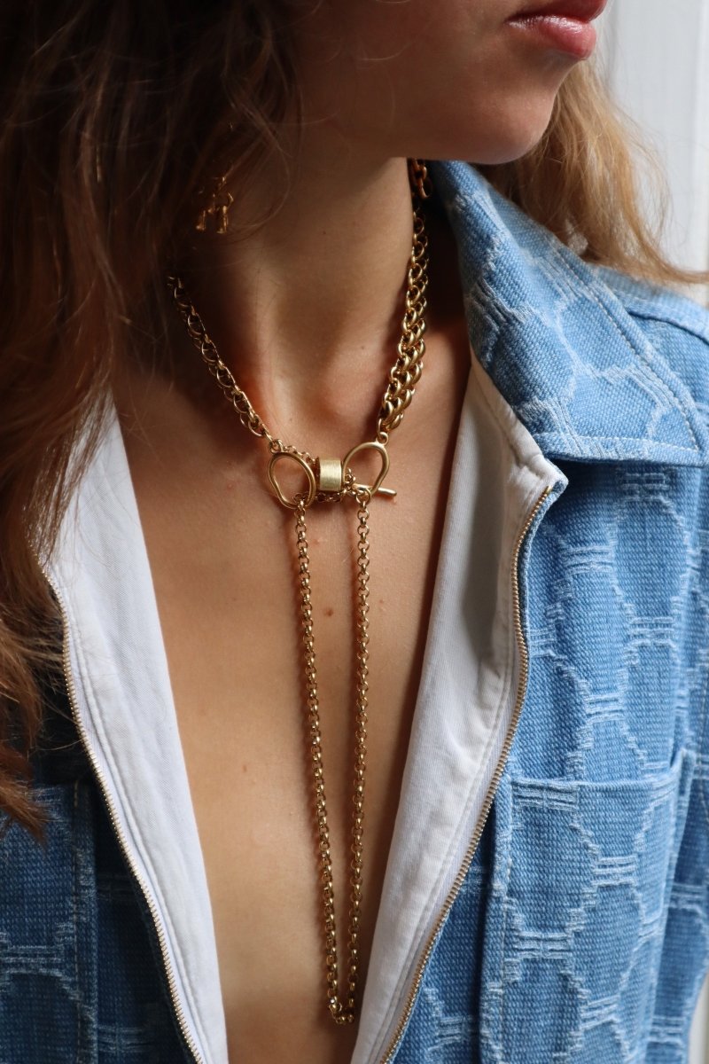 Sautoir Felineance - Luxe Sauvage - Mathilde ma muse : bijoux de créateur